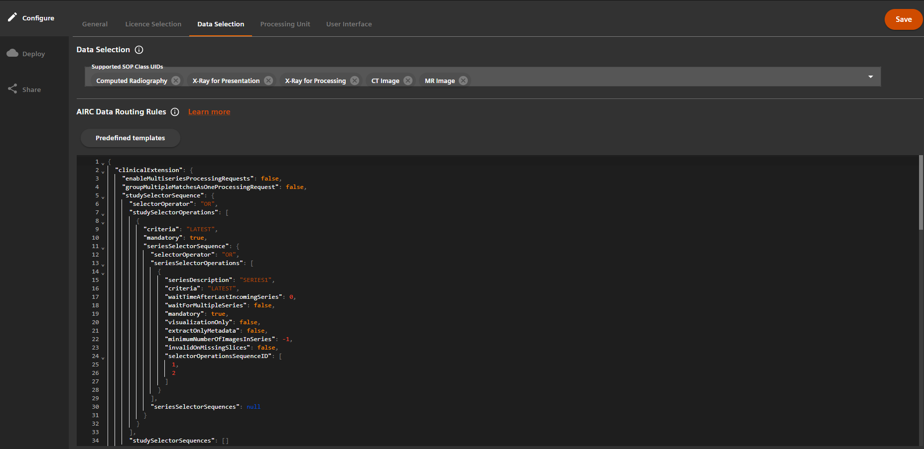 Configure new app Configure new app