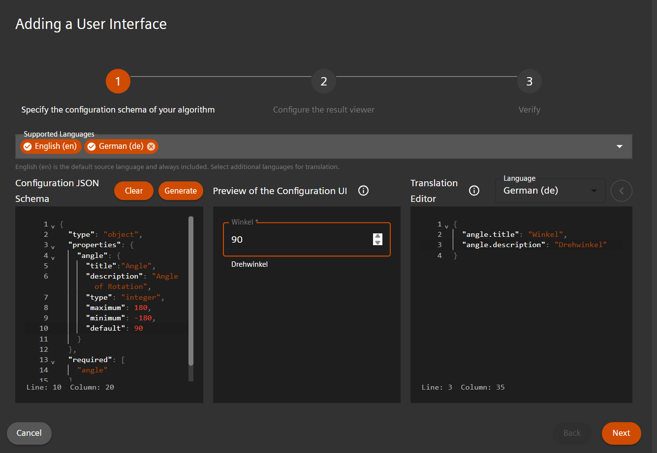 Generic config