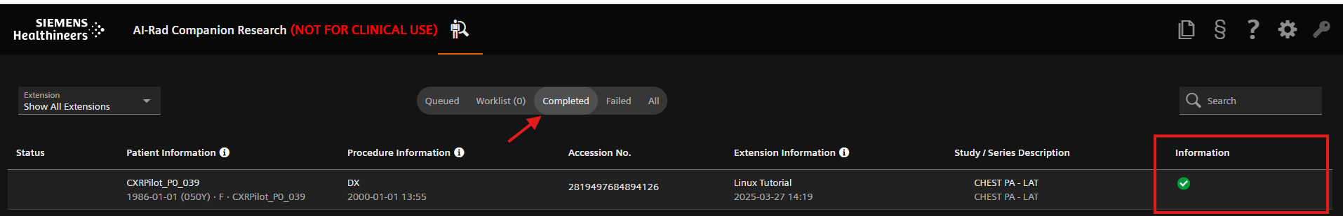 Case finished processing Case finished processing